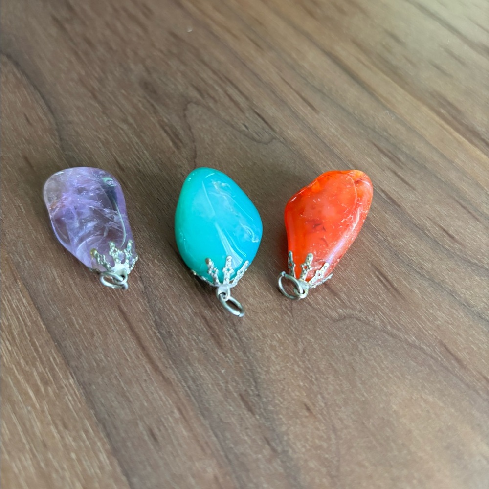 3 stone charms